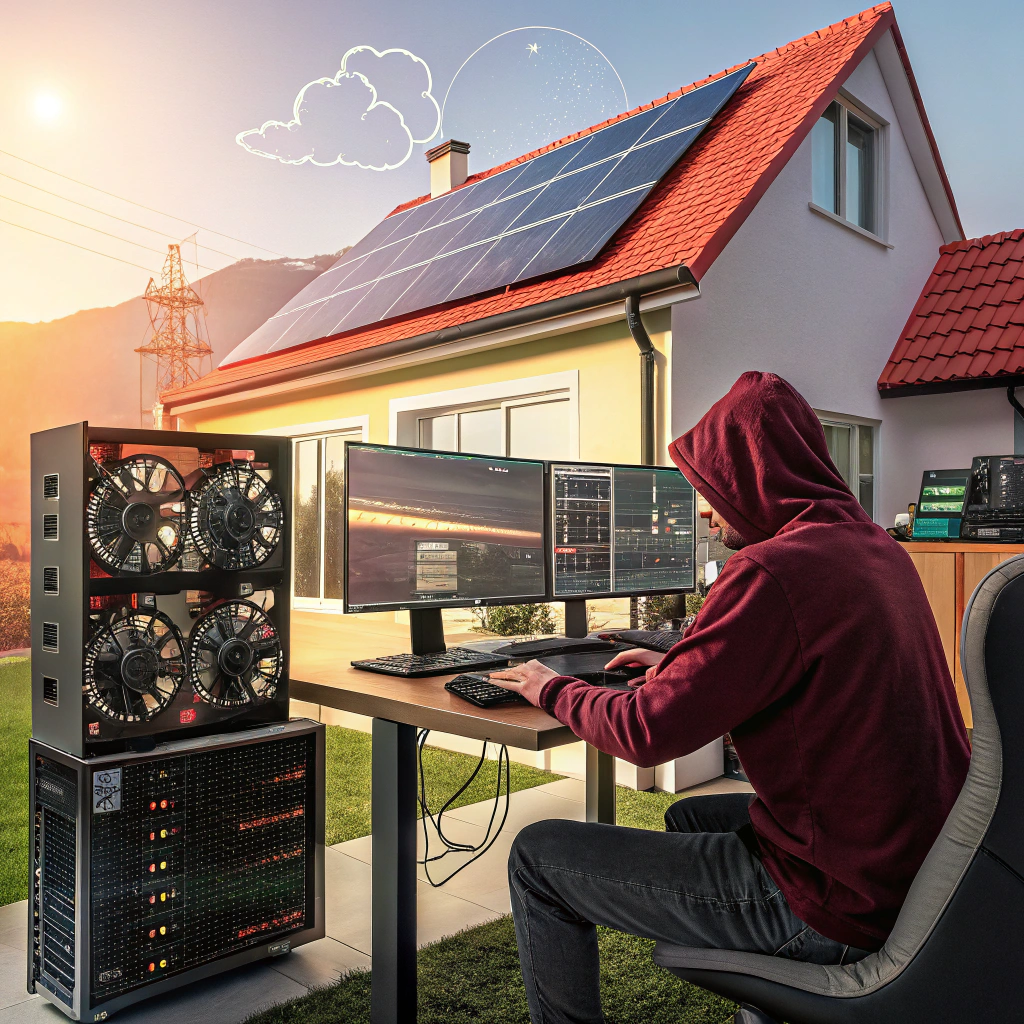 how much can you make mining crypto at home